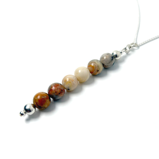 Crazy Lace Agate pendant