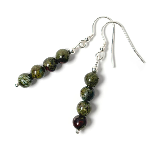Dragons Blood Jasper earrings