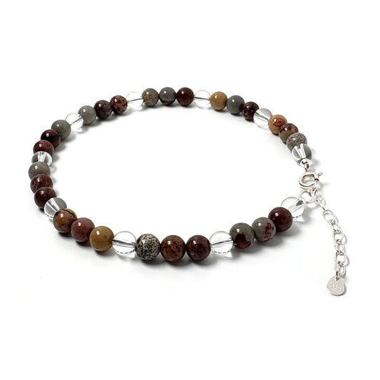 Flower Jasper anklet