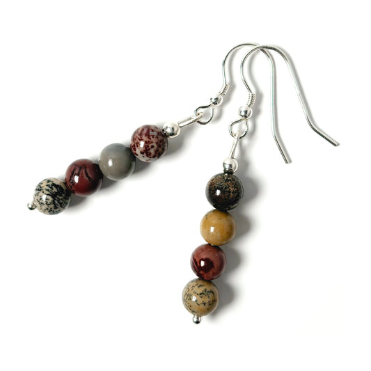 Flower Jasper earrings