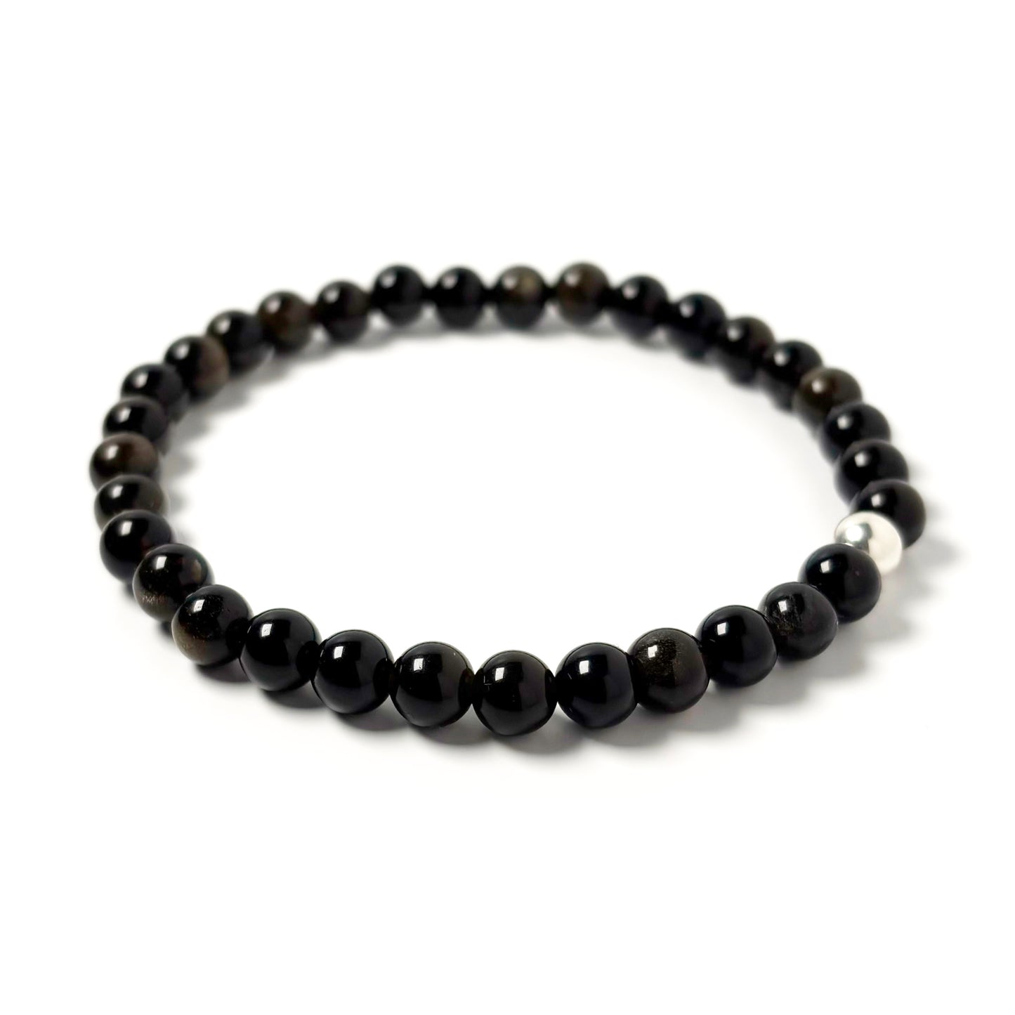 Golden Sheen Obsidian bracelet