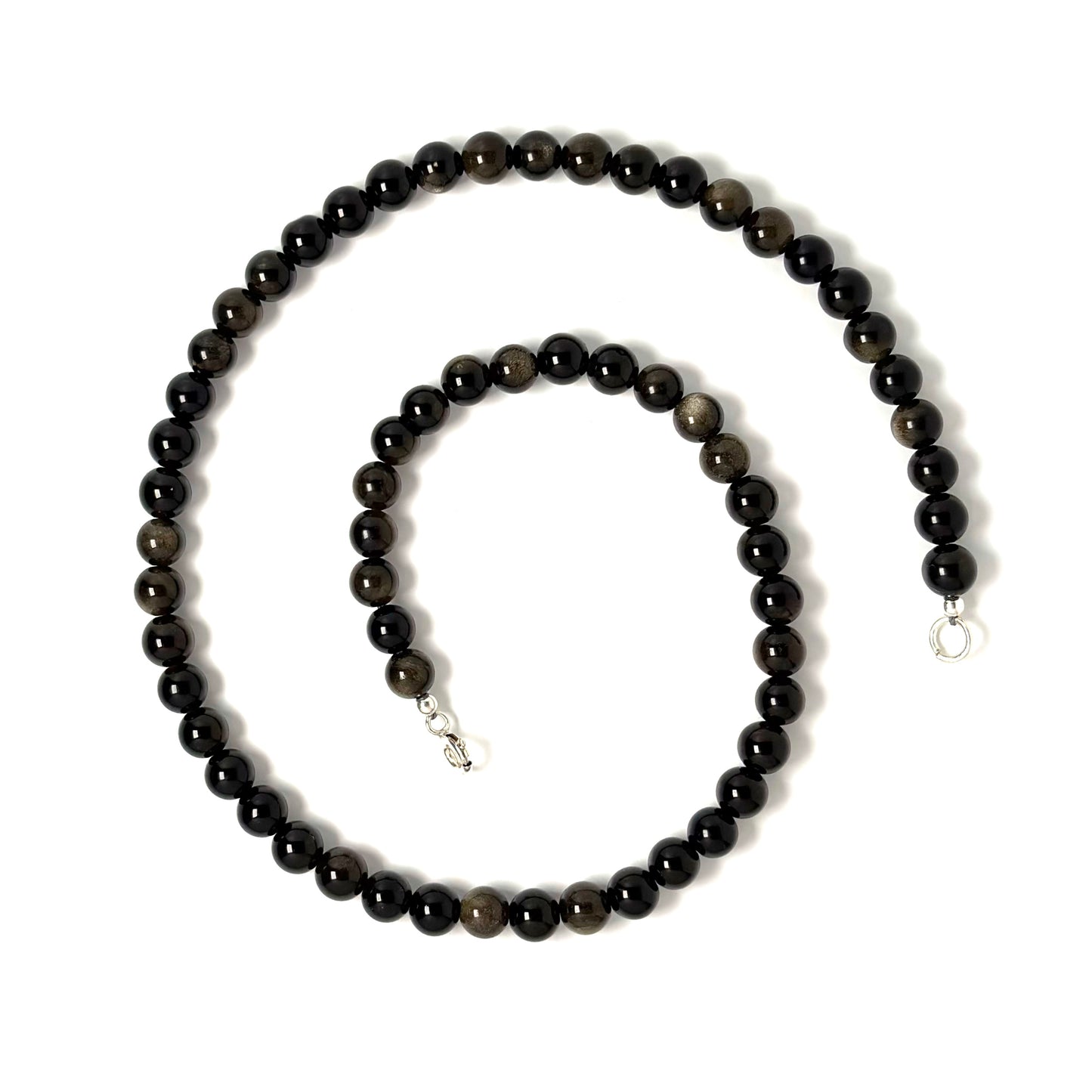 Golden Sheen Obsidian choker necklace