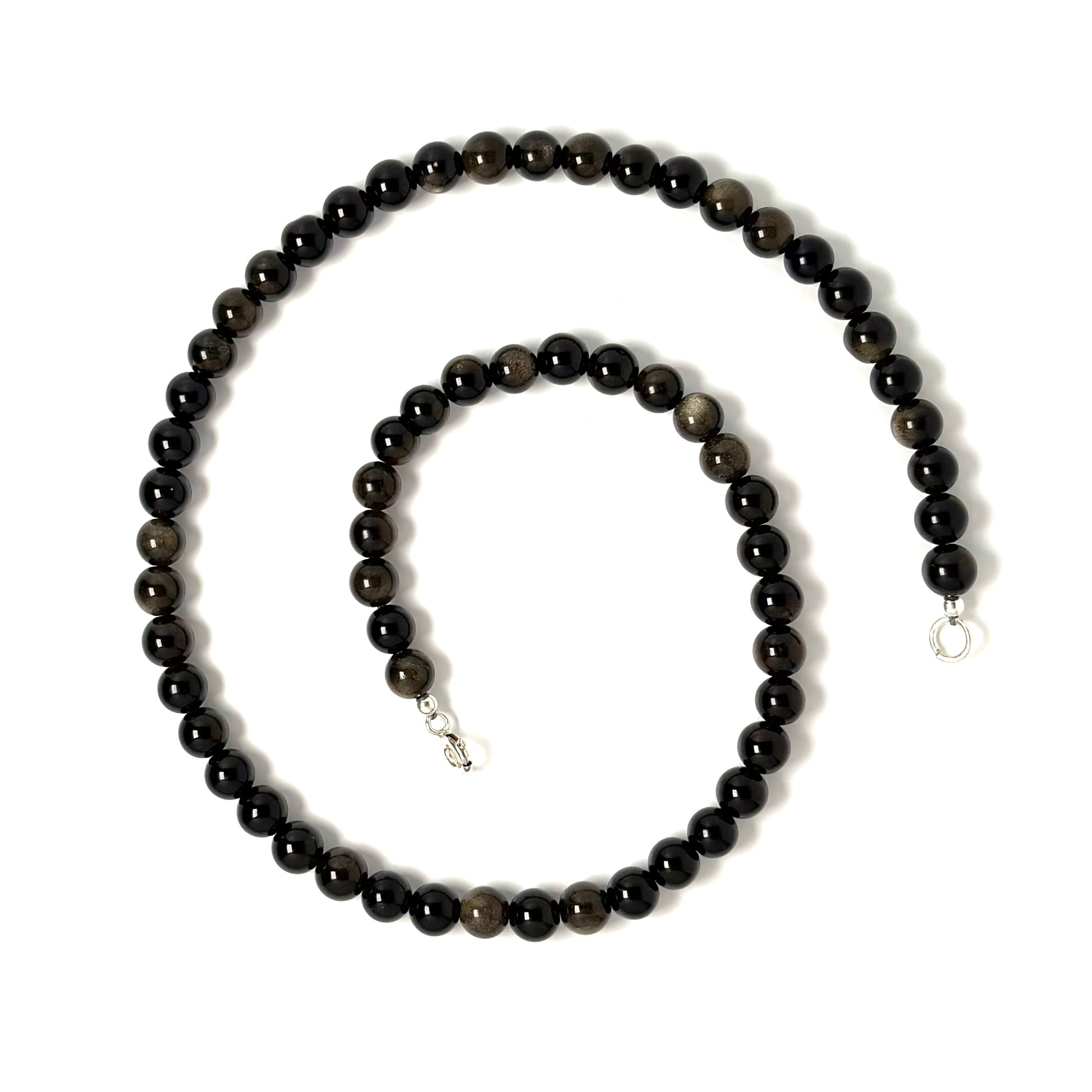 Golden Sheen Obsidian choker necklace
