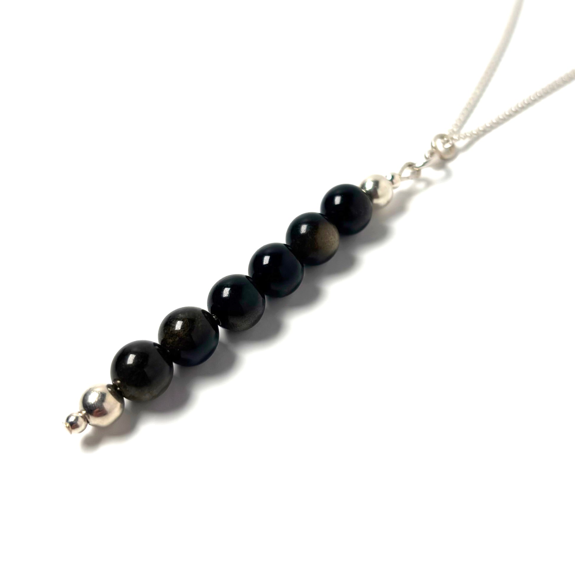 Golden Sheen Obsidian pendant
