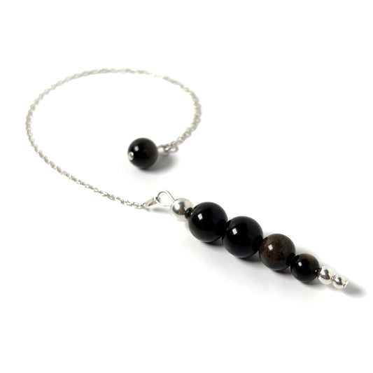 Golden Sheen Obsidian pendulum