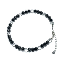 Load image into Gallery viewer, Hematite crystal beaded anklet
