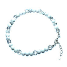 Load image into Gallery viewer, Howlite crystal anklet
