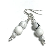 Load image into Gallery viewer, Howlite earrings
