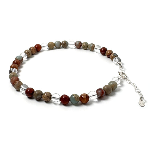 Impression Jasper anklet