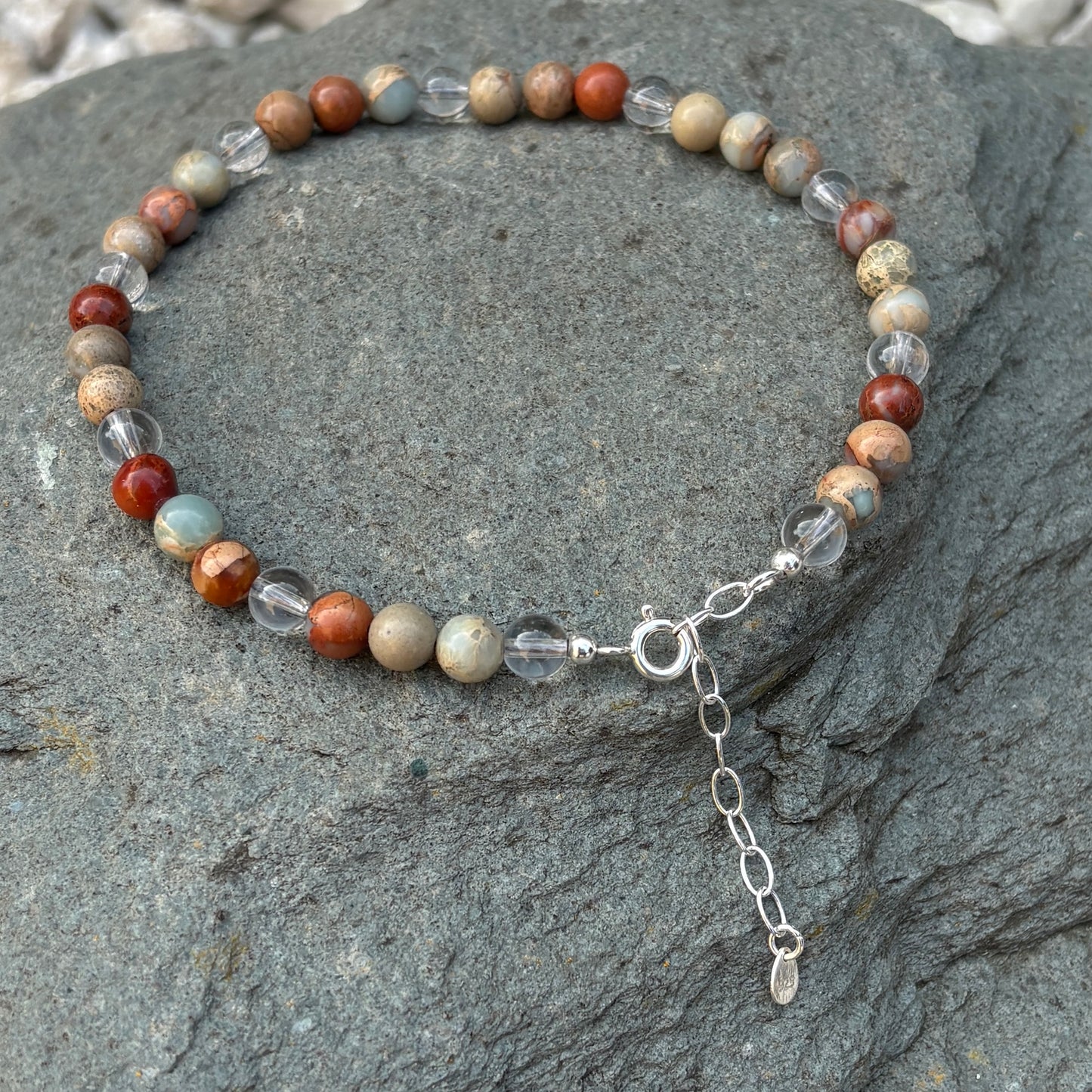 Impression Jasper anklet