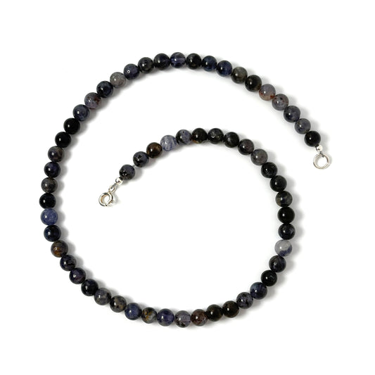 Iolite choker necklace