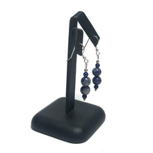 Load image into Gallery viewer, Lapis lazuli crystal earrings

