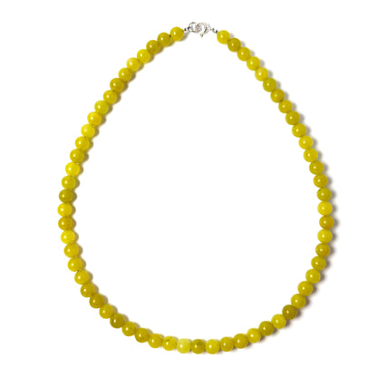 Lemon Jade choker necklace