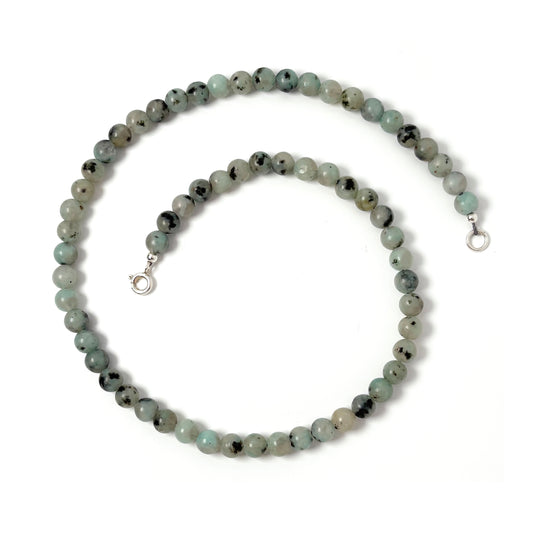 Lotus Jasper choker necklace
