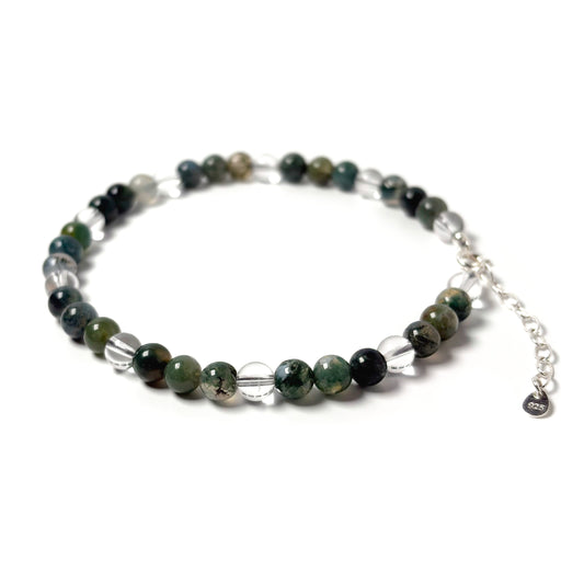 Moss Agate anklet