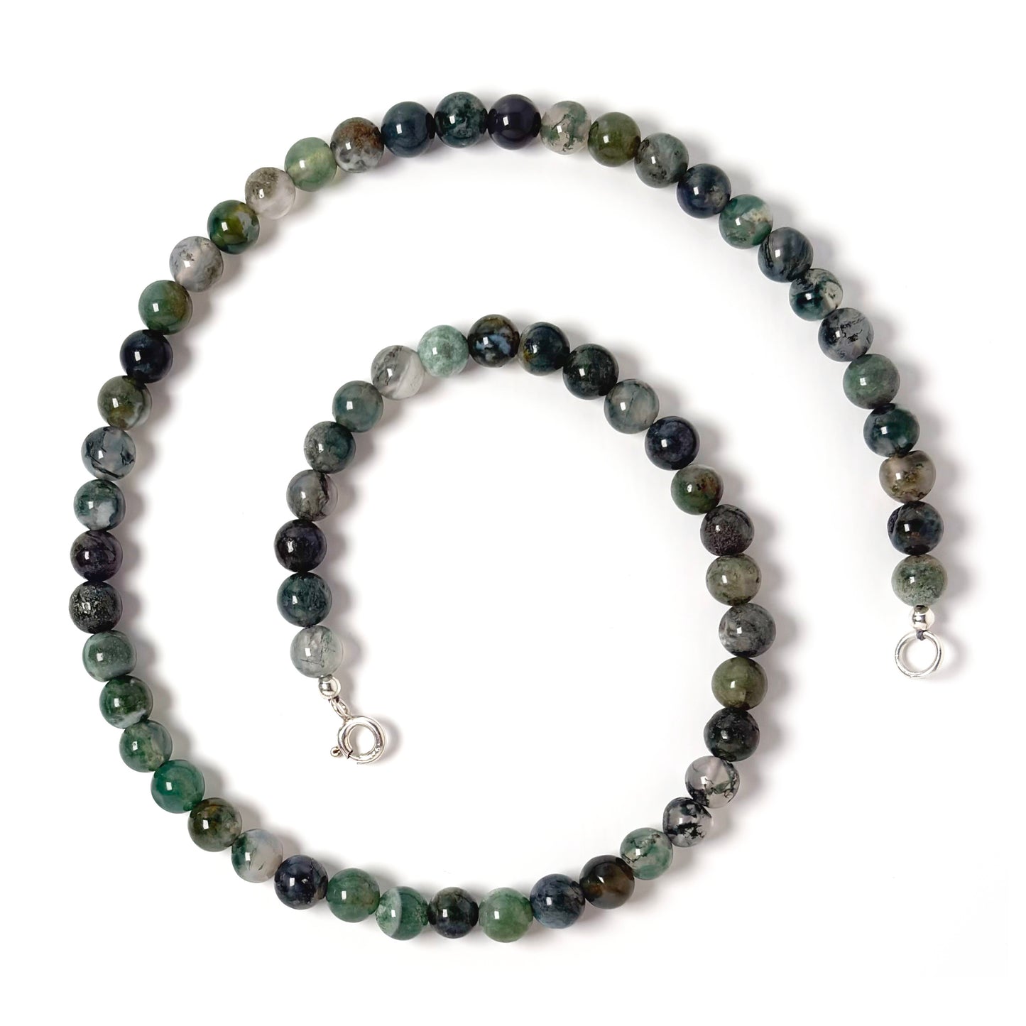 Moss Agate choker necklace