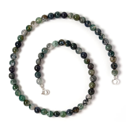 Moss Agate choker necklace