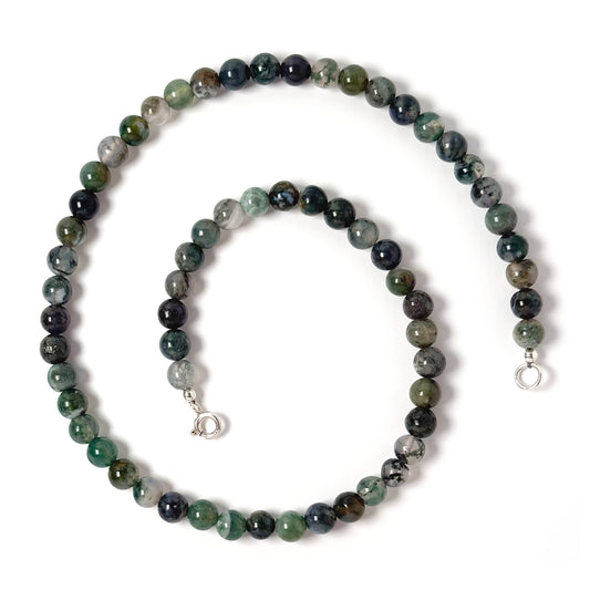 Moss Agate choker necklace