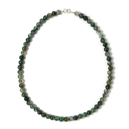 Moss Agate choker necklace