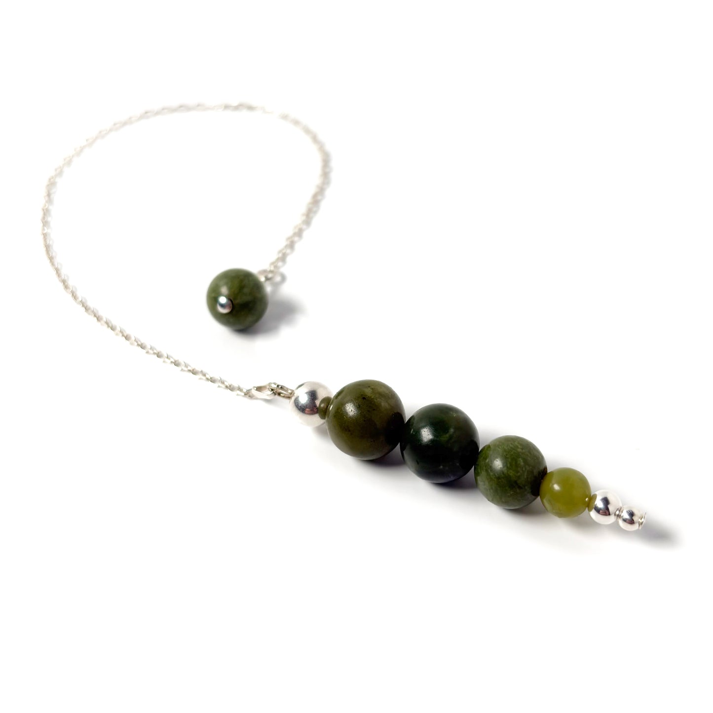 Nephrite jade pendulum