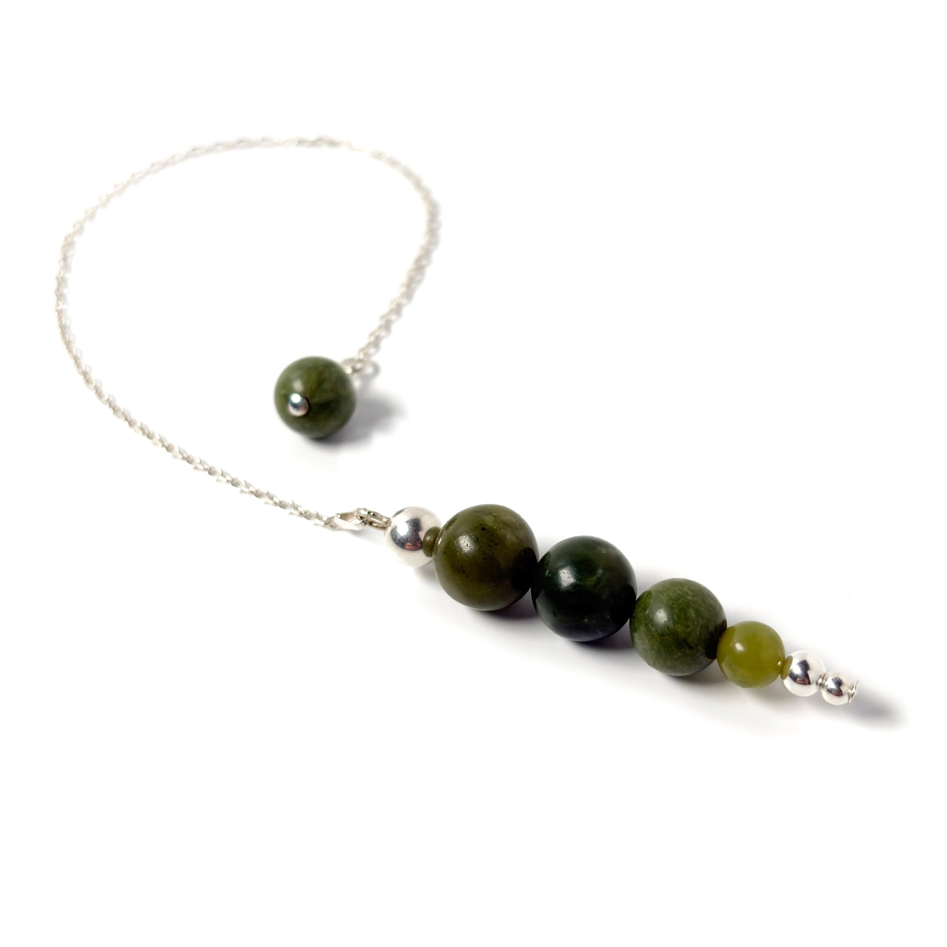Nephrite jade pendulum