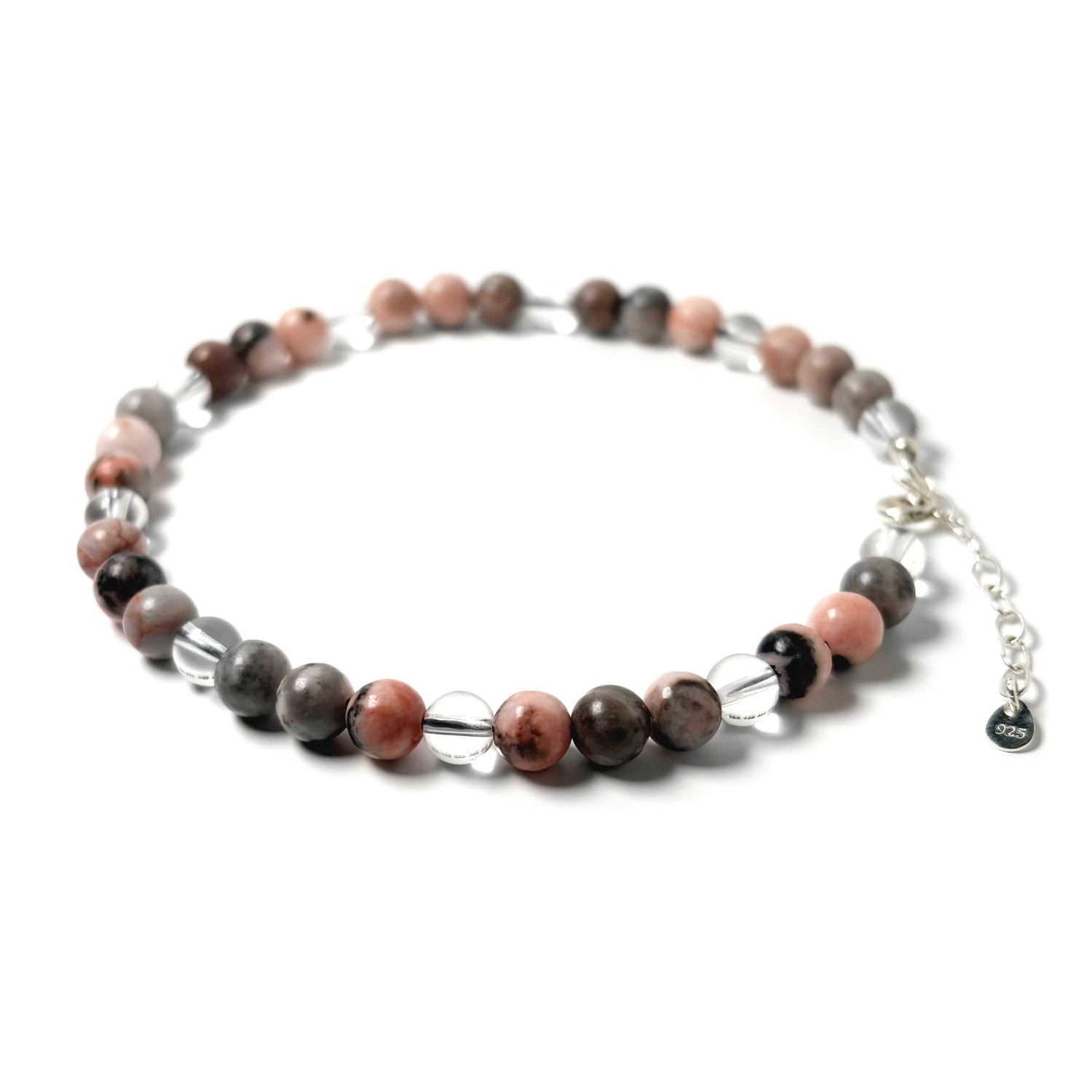 Pink Zebra Jasper necklace