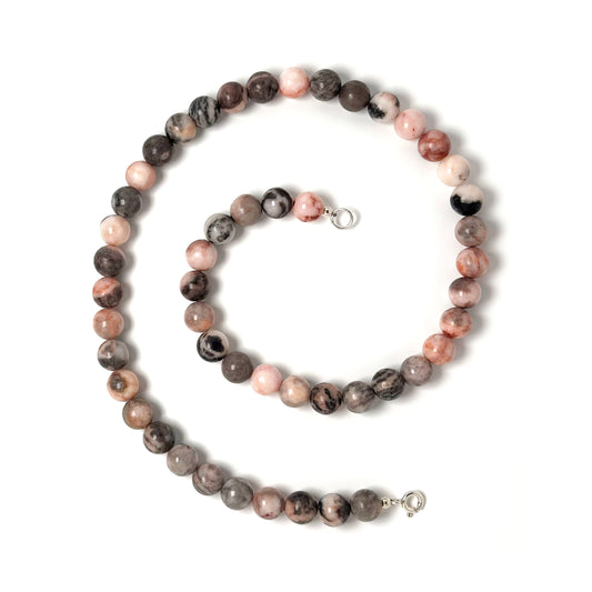 Pink Zebra Jasper necklace