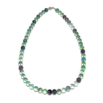 Rainbow fluorite beaded necklace