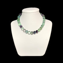 Load image into Gallery viewer, Rainbow fluorite crystal necklace
