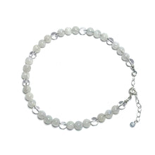 Load image into Gallery viewer, Rainbow moonstone crystal anklet
