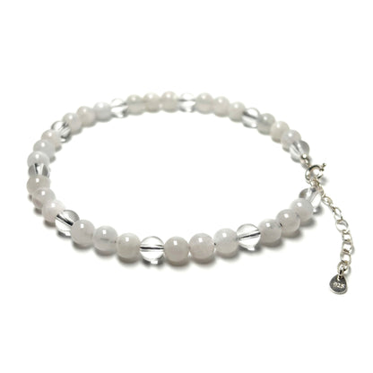 Rainbow Moonstone anklet
