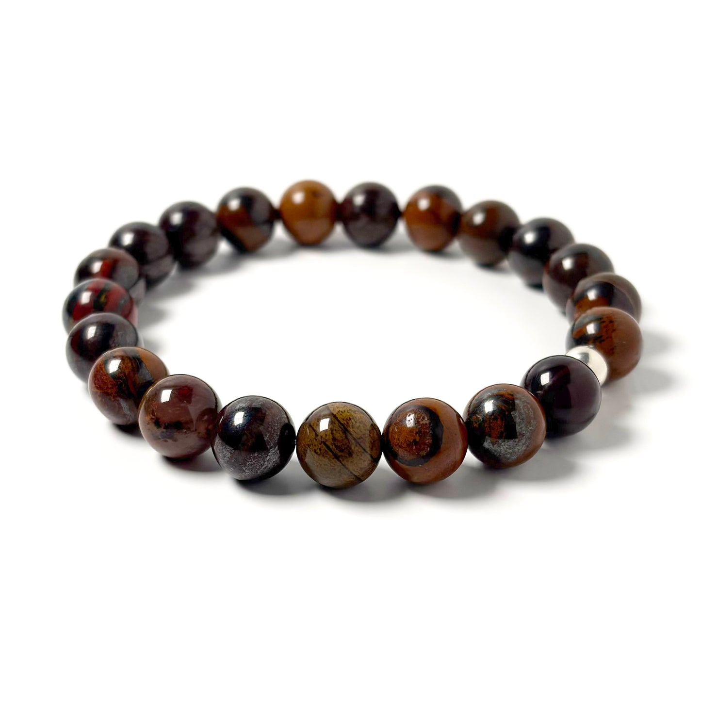Red Iron Tigers Eye bracelet