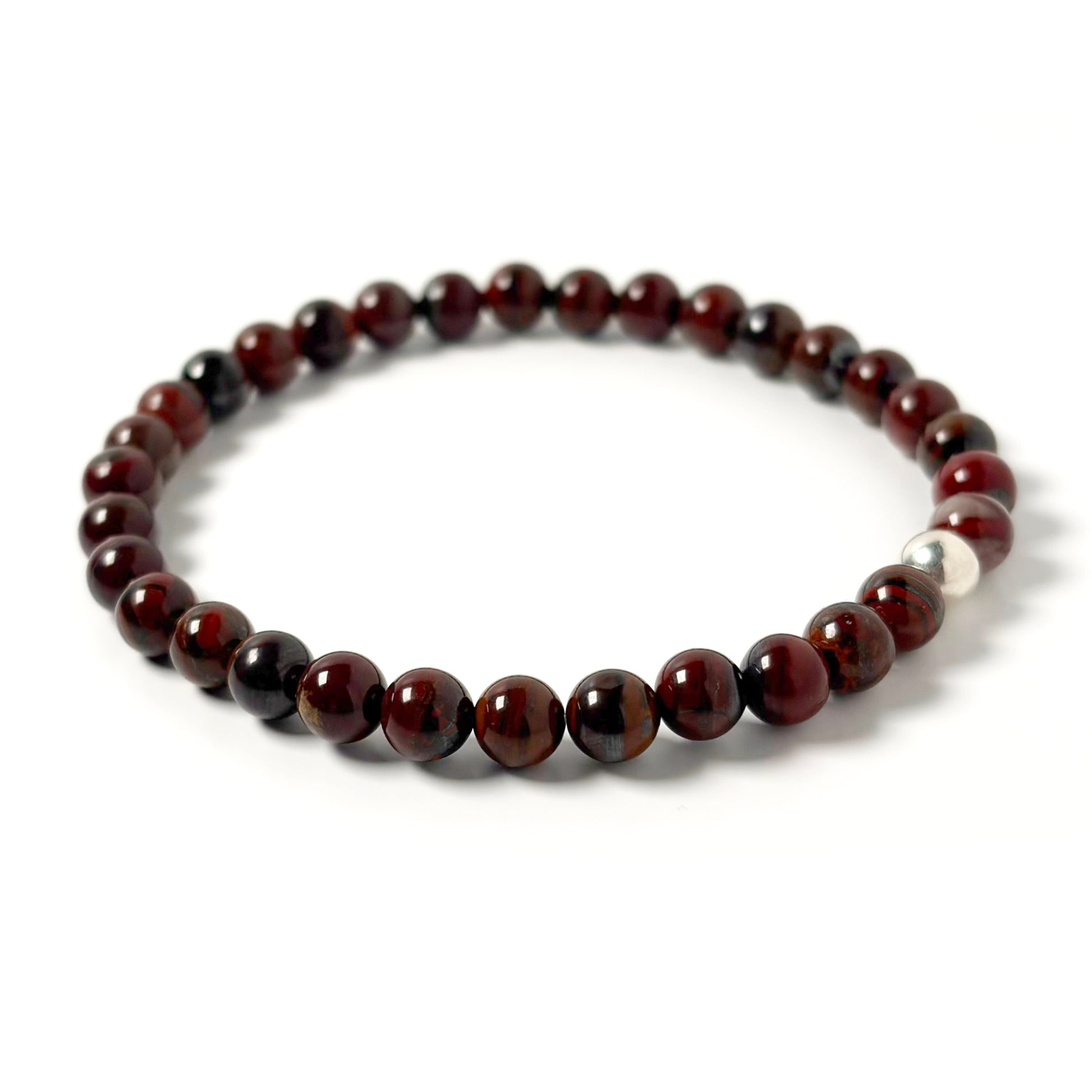 Red Iron Tigers Eye bracelet