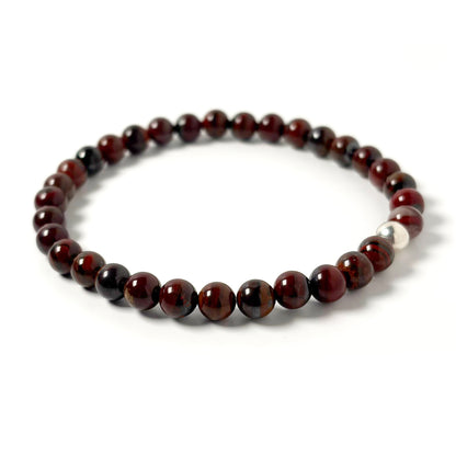 Red Iron Tigers Eye bracelet