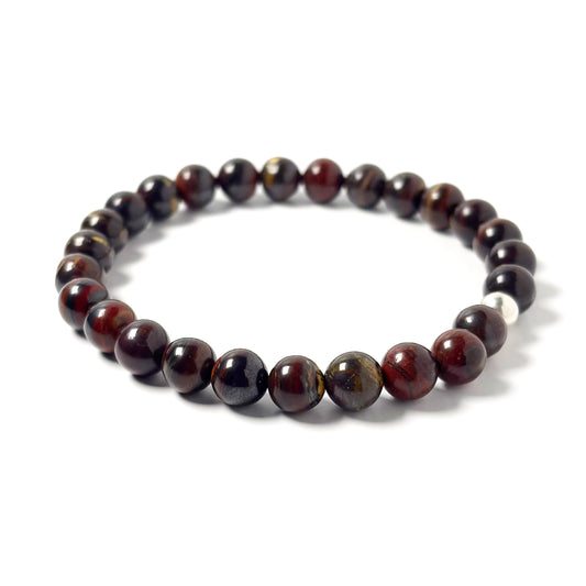 Red Iron Tigers Eye bracelet