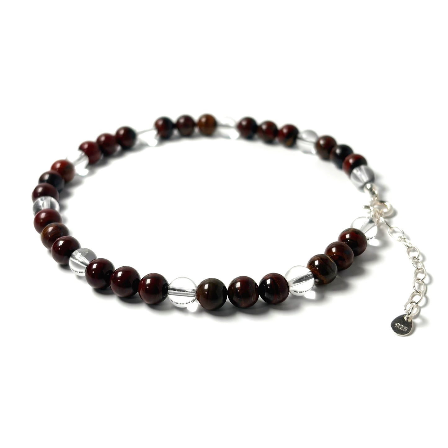 Red Iron Tiger Eye anklet