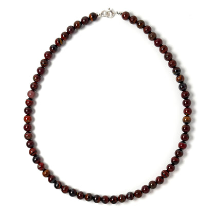 Red Iron Tiger Eye choker necklace