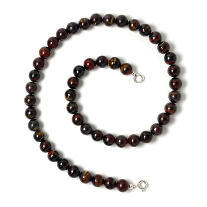 Red Iron Tiger Eye necklace