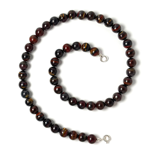Red Iron Tiger Eye necklace