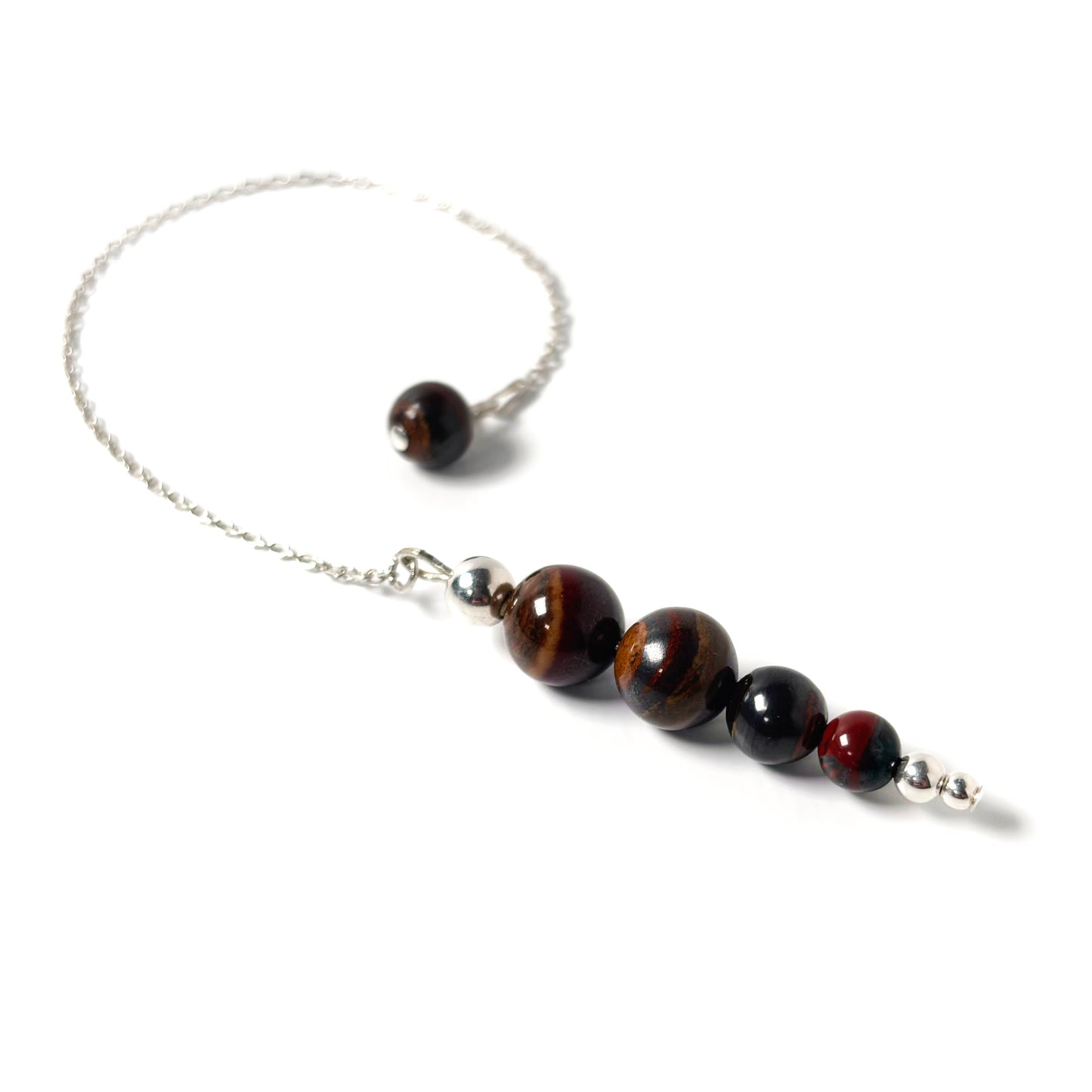 Red Iron Tiger Eye pendulum