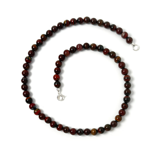  Red Tiger Iron choker necklace