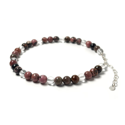 Rhodonite anklet
