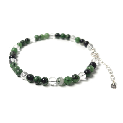 Ruby Zoisite anklet