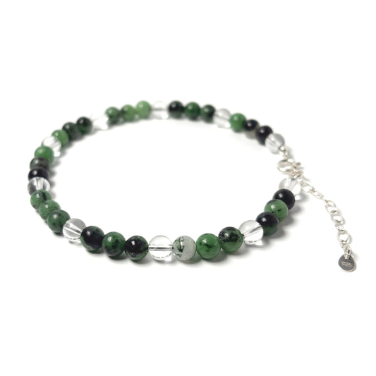 Ruby Zoisite anklet