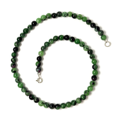 Ruby Zoisite choker necklace