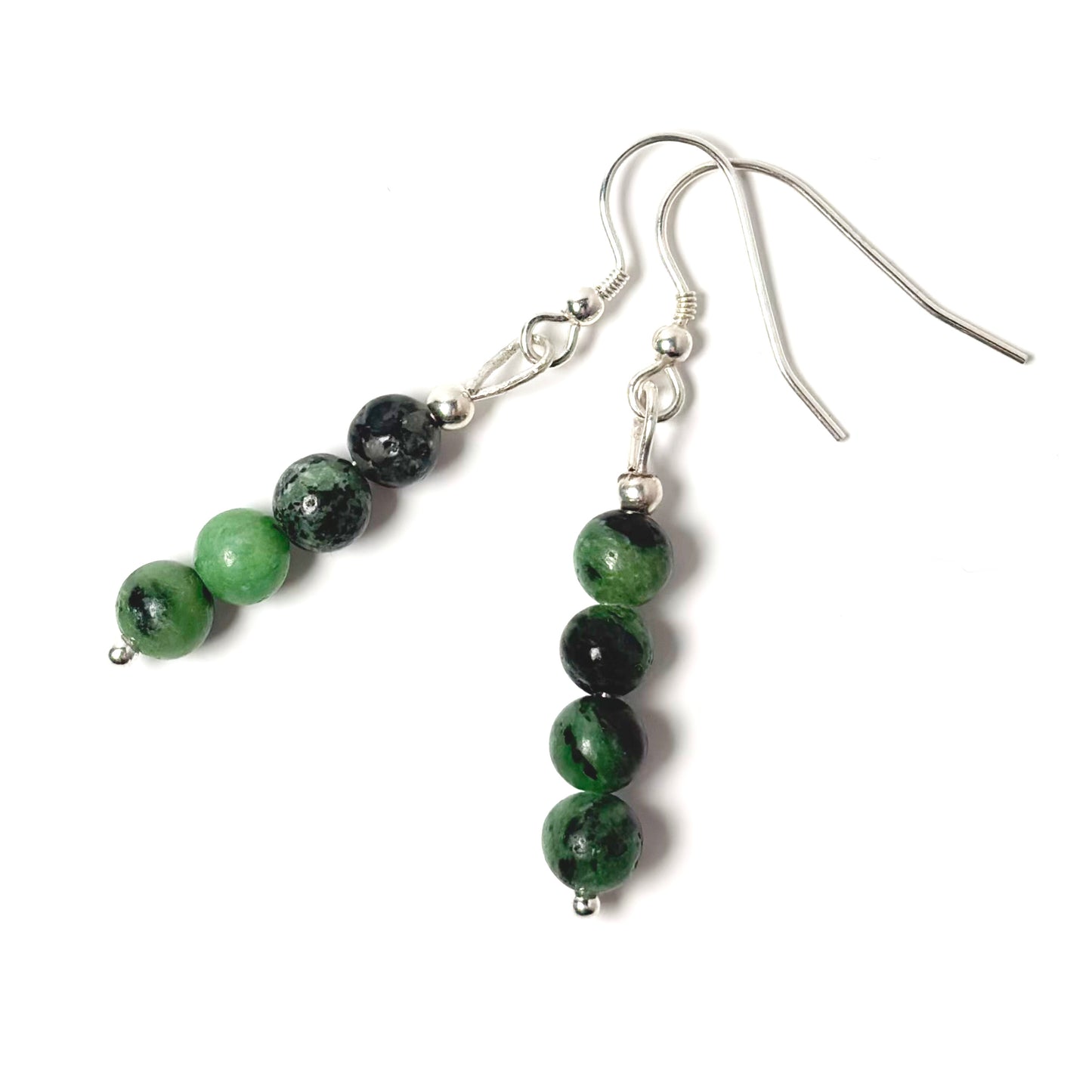 Ruby Zoisite earrings