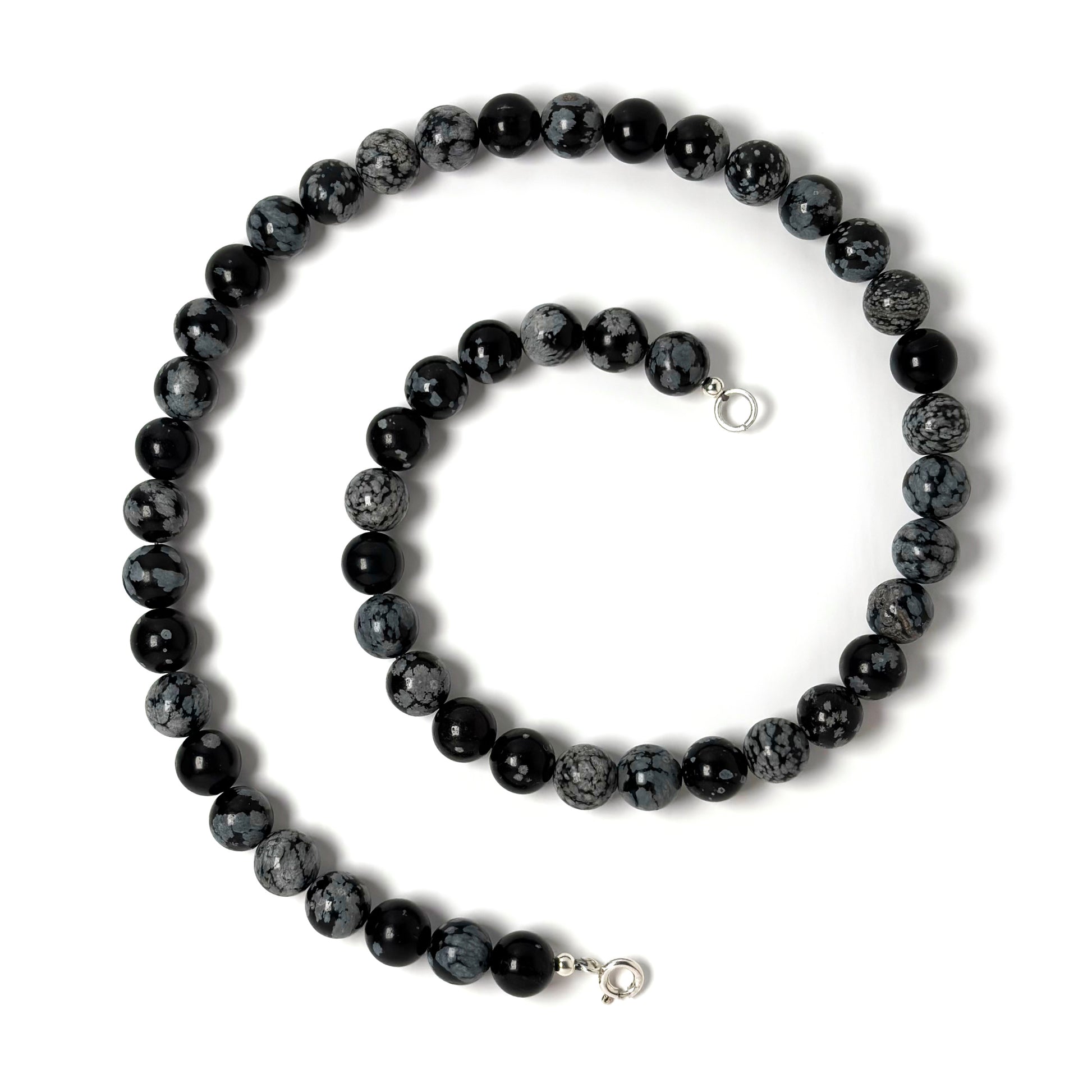 Snowflake Obsidian necklace