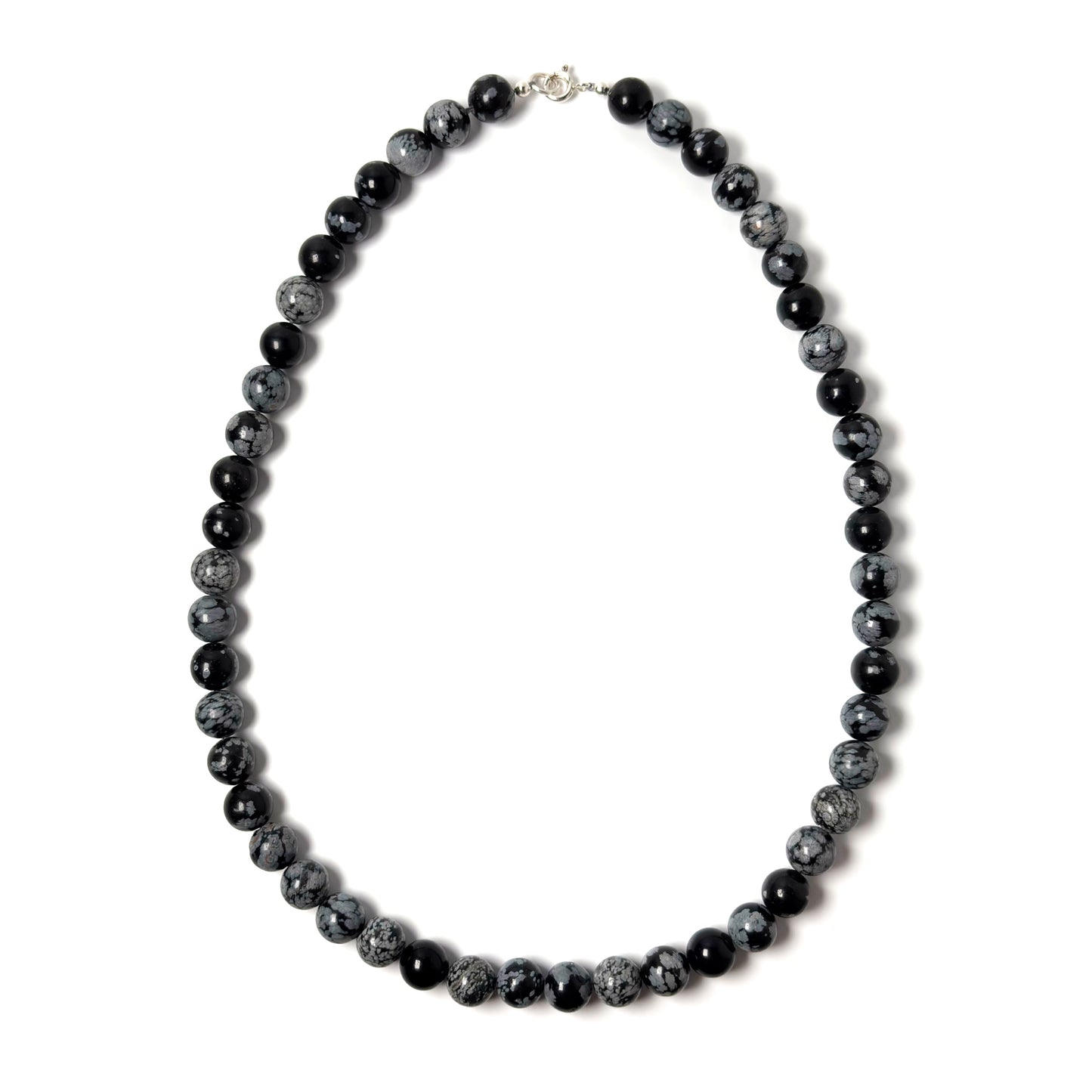 Snowflake Obsidian necklace
