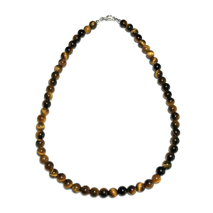Tiger eye crystal bead choker