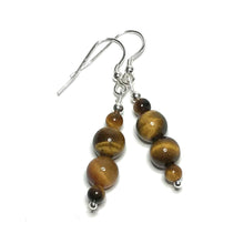 Load image into Gallery viewer, Tiger&#39;s eye earrings
